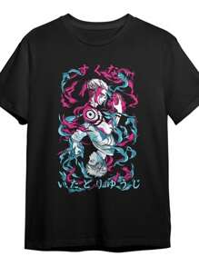 Men T-Shirts - 黑色 - 查看 1