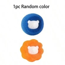 9pcs Random Color Washing Machine Sponge Cleaning Balls, Lint Removal, Anti Tangle, Magic Stain Removal Laundry Balls - Multicolor - View 7