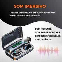 M10 Wireless Bluetooth Stereo Headphones With LED Case - 黑色 - 查看 5