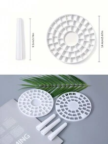 Giá đựng bàn chải tròn sáng tạo. Bút trung tính, ổ cắm bút vẽ, vị trí xốp bảo quản thuận tiện. Hộp đựng bút trang điểm - trắng - Xem 7