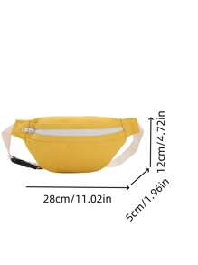 Bolso de cintura para niños, nuevo bolso simple y versátil para el pecho para uso casual y deportivo de niños y niñas, verano