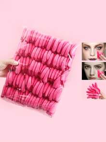 Bông Trang Điểm, 100 Chiếc Tam Giác Cao Cấp Nhung Bông Đánh Phấn Pizza Bột Mini Mặt Trang Điểm Bọt Biển Có Thể Giặt Và Dụng Cụ Trang Điểm Tiện Lợi - Nhiều màu - Xem 10