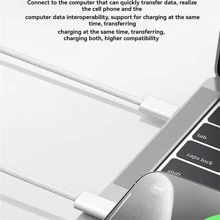 60W PD USB Type C To Type C Cable Data Cord Compatible With Iphone 15 Pro Max Xiaomi Poco Samsung Galaxy Fast Charging USB C Cables Type-C Quick Charger Cord Wire