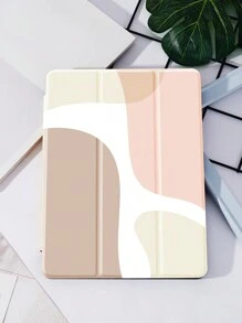 苹果简约色块保护套，兼容 iPad 10.2 英寸 2021/2020 iPad 第 9/8 代，兼容三星 Galaxy Tab A8 10.5 英寸 2022，标签保护套，带笔架，支持自动睡眠/唤醒盖 - 彩色 - 查看 3