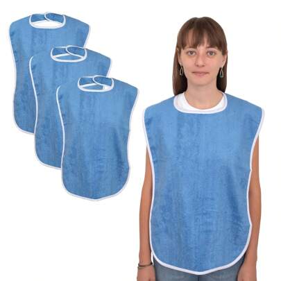 Adults' High-Quality Bib, Unisex Bib For Elderly And Disabled, Adjustable, Thick Cloth Bib Clothing Protector, Machine Washable,Bag,Organizer,Storage