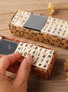 40 Pieces In 1 Box Alphabet Stamps Alphabet Stamp Set With Alphanumeric Symbols For Journaling Wooden Alphabet Stamp Set, Uppercase And Lowercase Letters For Scrapbooking, Diary And Envelope Seals, Wooden Letters For Crafts Scrapbook Stamps School Supplies School Supplies For School Office Supplies School Stuff Office Supplies For Desk Office Supplies Office Desk Supplies Back To School,Back To School,School Supplies