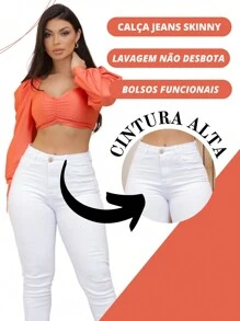 Stillger Moda Jeans Women Jeans - 白色 - 查看 8