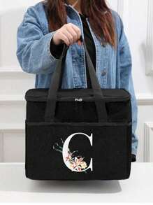 Galaxy Series Lunch Box Waterproof Fabric Thermal Insulated Lunch Bag Soft Small Cooler Lunch Pail Bento Box Food Carrier For Boys Girls Men Women For Work Picnic School School Organizer Bags Teacher Storage Bags Classroom Bags Classroom Organizer BagsWomanLunch Box Bag For Women LadiesSchool Supplies Stuff Accessories Bag For School School Accessories School Stuff