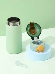 1 bình nước cách nhiệt chân không Bounce bằng thép không gỉ, cốc đựng ống hút di động ngoài trời, thiết kế đơn giản cho ngày tựu trường - Nhiều màu - Xem 4