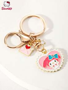 A Cute Japanese Cartoon Cat Different Patterns Of Alloy Heart-Shaped Envelope Pendant  Pendant, DIY Girlfriend Bracelet, Girlfriend Gift, Birthday Gift Keychain, Mobile Phone Buckle - Multicolor - View 5