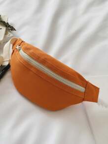 Bolso de cintura para niños, nuevo bolso simple y versátil para el pecho para uso casual y deportivo de niños y niñas, verano