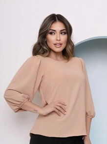 Women Tops - Beige - View 3