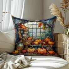 4 buc. Fete de pernă scurte de pluș de Ziua Recunoștinței, stil decorativ minimalist pentru canapea din cameră