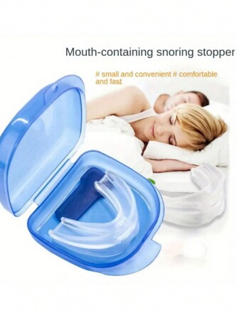 1pc Sports Mouth Guard Snore Stopper, Silicone Mouthpiece For Teeth Protection Used For Taekwondo, MMA, Boxing, Etc. Helps Achieve Restful Sleep And Has Teeth Whitening And Straightening Effects