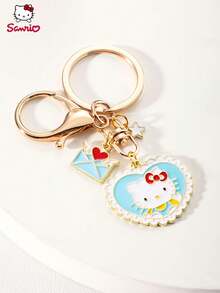 A Cute Japanese Cartoon Cat Different Patterns Of Alloy Heart-Shaped Envelope Pendant  Pendant, DIY Girlfriend Bracelet, Girlfriend Gift, Birthday Gift Keychain, Mobile Phone Buckle - Multicolor - View 7