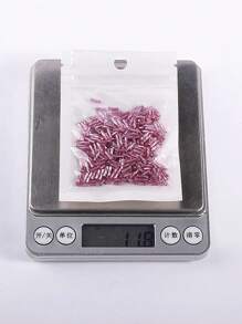 300 piezas de Vidrios en tubo tipo hélice de 11/0 con medida de 2x6mm, abalorio de cuentas de vidrio tipo bugle retorcido para hacer pulseras y bisuterías de bricolaje - Cuentas de tubo en espiral de 2x6mm - Ver 2