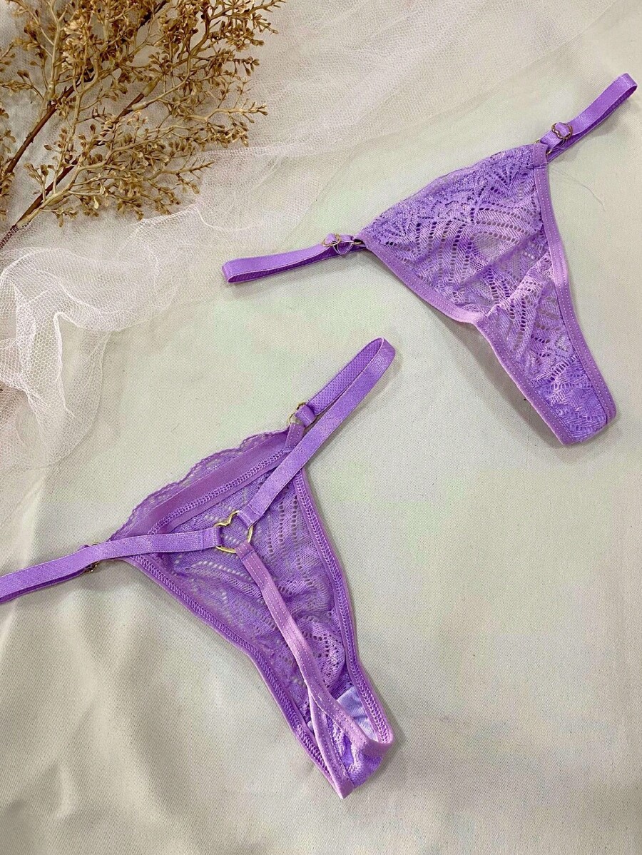 Women Thongs - 紫丁香色 - 查看 1