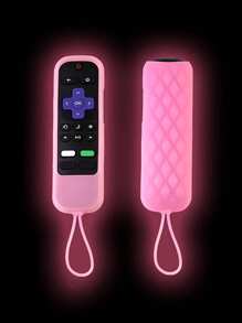 Silicone Night Luminous Dust-Proof Cover Protective Case For Hisense TCL Roku TV Remote Control, Multi-Color (Please Refer To The Details Page For The Glow Instructions), Back To School Supplies