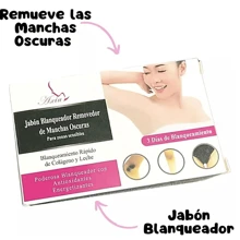 Skin Whitening Skin Whitening Soap for Underarms Knees Knees and sensitive Areas with Collagen Moisturising Soap Lightening Soap Whitening Collagen Stain Remover White 1 Piece Whitening Cream Underarms Body Lightening Knees Knees Elbows Body Parts - Blanco - Ver 6