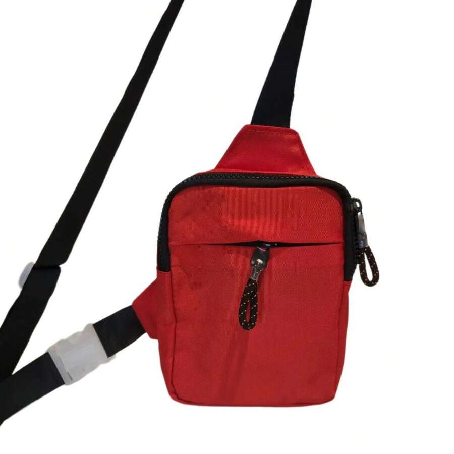 Men Waist Bags - 紅色 - 查看 1
