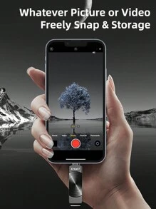 4-in-1 geheugenstick, USB-stick, flashdrive met plug-and-play back-up voor foto's en video's, snelle overdracht