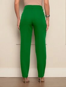 Women Pants - 綠色 - 查看 2