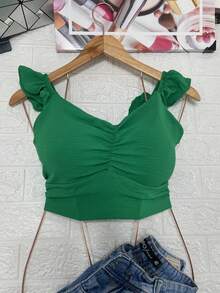 Women Tops - màu xanh lá - Xem 3