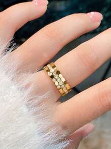 1pc Honeycomb Ring Ladies Jewelry For Women 925 Sterling Silver Exquisite Stylish Single Ring Fine Jewelry For Girls Dating Birthday Gifts - Honeycomb Diamond Ring - View 4