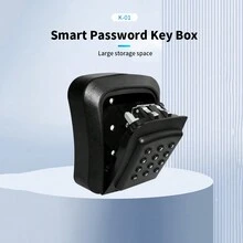 Tuya/TTlock智能密碼鎖匙盒 適用於戶外的防水防盜鎖匙箱 智能ABS/Metal智能掛牆收納箱 - 均碼 - 查看 1
