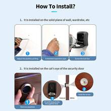 Tuya/TTlock智能密碼鎖匙盒 適用於戶外的防水防盜鎖匙箱 智能ABS/Metal智能掛牆收納箱 - 均碼 - 查看 6