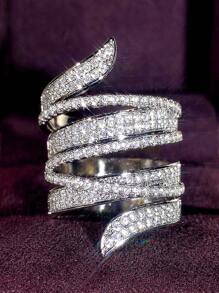 1 PC Fashion Cubic Zirconia Ring For Women For Wedding Engagement Anniversary Party Jewelry Valentine's Day Gift,Mom,Mother,Mother's Day,Gift