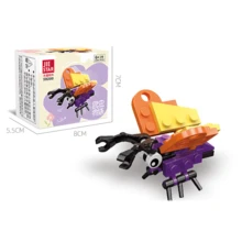 Small Particle Insect Building Blocks, Kids Educational Cognitive Assembly Animal Models, Versatile Styles Room Decoration Room Decoration - Multicolor - View 9