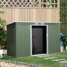 Outsunny Outdoor Sheds & Patio Storage - Green - View 1