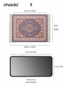 choxila 1pc Table Coaster, Table Mat, Fabric Tassel Carpet Coaster, Coffee Mat For Table Desk Cup