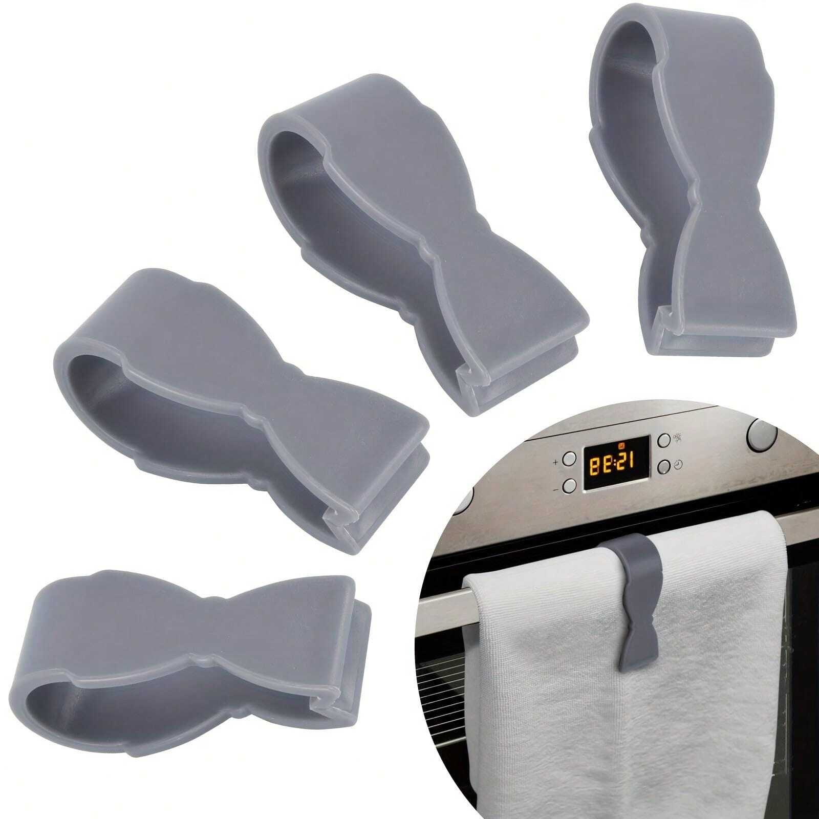 Kitchen Towel Clip (Set Of 4) Prevents Towels From Falling Suitable