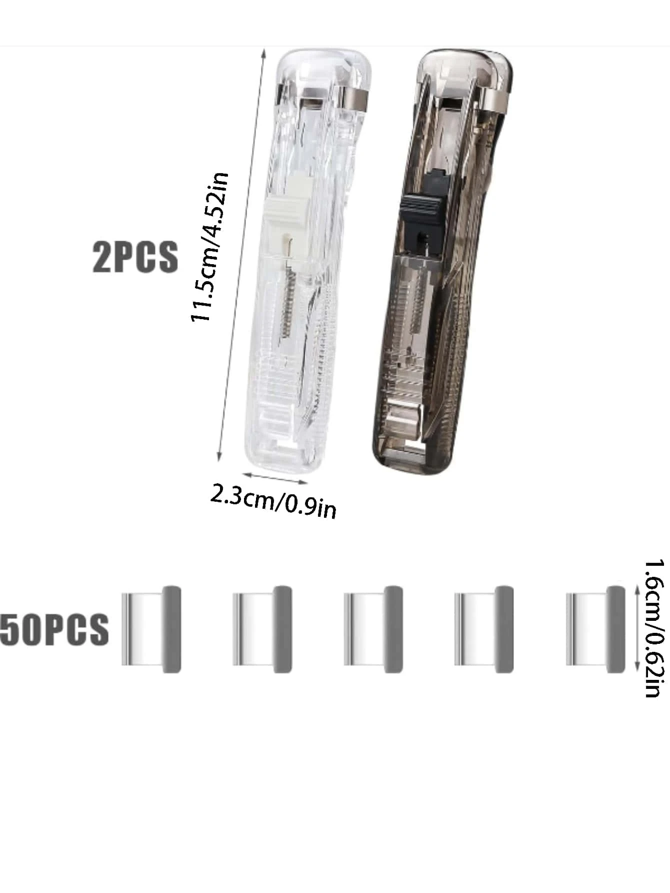 2Pcs Clam Clip Dispensers, Portable Handheld Paper Clam Clip Dispenser