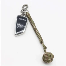 1pc Outdoor Protection Keychain With Steel Ball Bearing, Self-Defense, Emergency Survival, Car Escape Tool Keychain