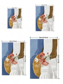 1入組無框帆布牆藝畫，夢幻太空探險與飛行床，適用於客廳或書房，為您的裝飾增添趣味和想象力 - 彩色 - 查看 7
