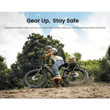 ENGWE E26 Step-Thru Electric Bike, 26'' X 4.0 Fat Tire, 48V 16AH Battery, 7 Speed, 750W Brushless Motor, 87Miles Range, 30MPH Mountain Bike For Women/Men Urban And Trail Environments - 黃色 - 查看 7