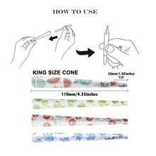 72pcs Fruit Flavored Pre-Rolled Cones, King Size Pre-Rolled Papers With Filter Tips , Cigarette Rolling Paper - 72 Pieces Per Bottle - View 2