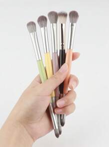 1 chiếc cọ phấn mắt hai đầu, cọ trang điểm mắt siêu mềm để tán, làm nổi bật, dễ mang theo khi đi du lịch, hai trong một - Nhiều màu - Xem 6