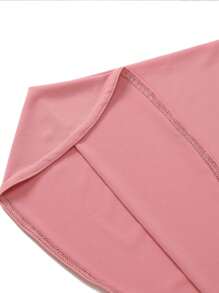 1pc Instant Hijab, Arab-Style Double-Layered Round Edge Headscarf, Medium Size Undercap, High-Elasticity Yarn, New Pearl-Studded Solid Color Headwrap, Chin-Covering & Easy-To-Wear Headwrap, For Malay And Indonesian