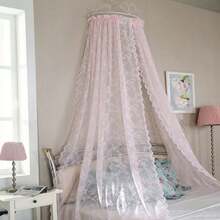 1 pieza de cortinas de encaje transparente, cortinas de encaje floral, cortinas de encaje floral de moda antigua para la sala de estar, paneles de cortinas victorianas con bolsillo para la varilla - Blanco - Ver 5