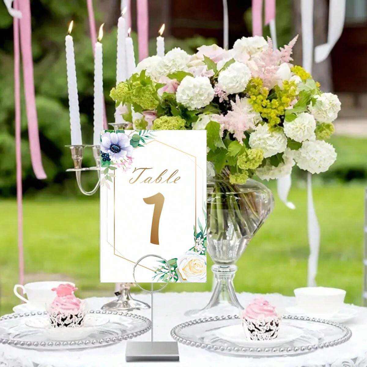 Tischkarten Mit Silberrand - 100 Stück Für Hochzeiten