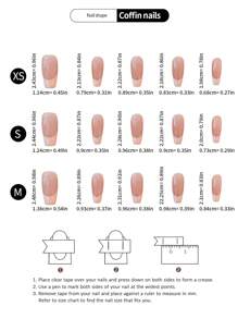10Pcs Pure Handmade Wearable Nail Art, Pink French Press-On Style Manicure Stickers With Short & Long Sizes Press On Nails Nail Supplies Nails Handmade Press On Nails - Multicolor - View 8