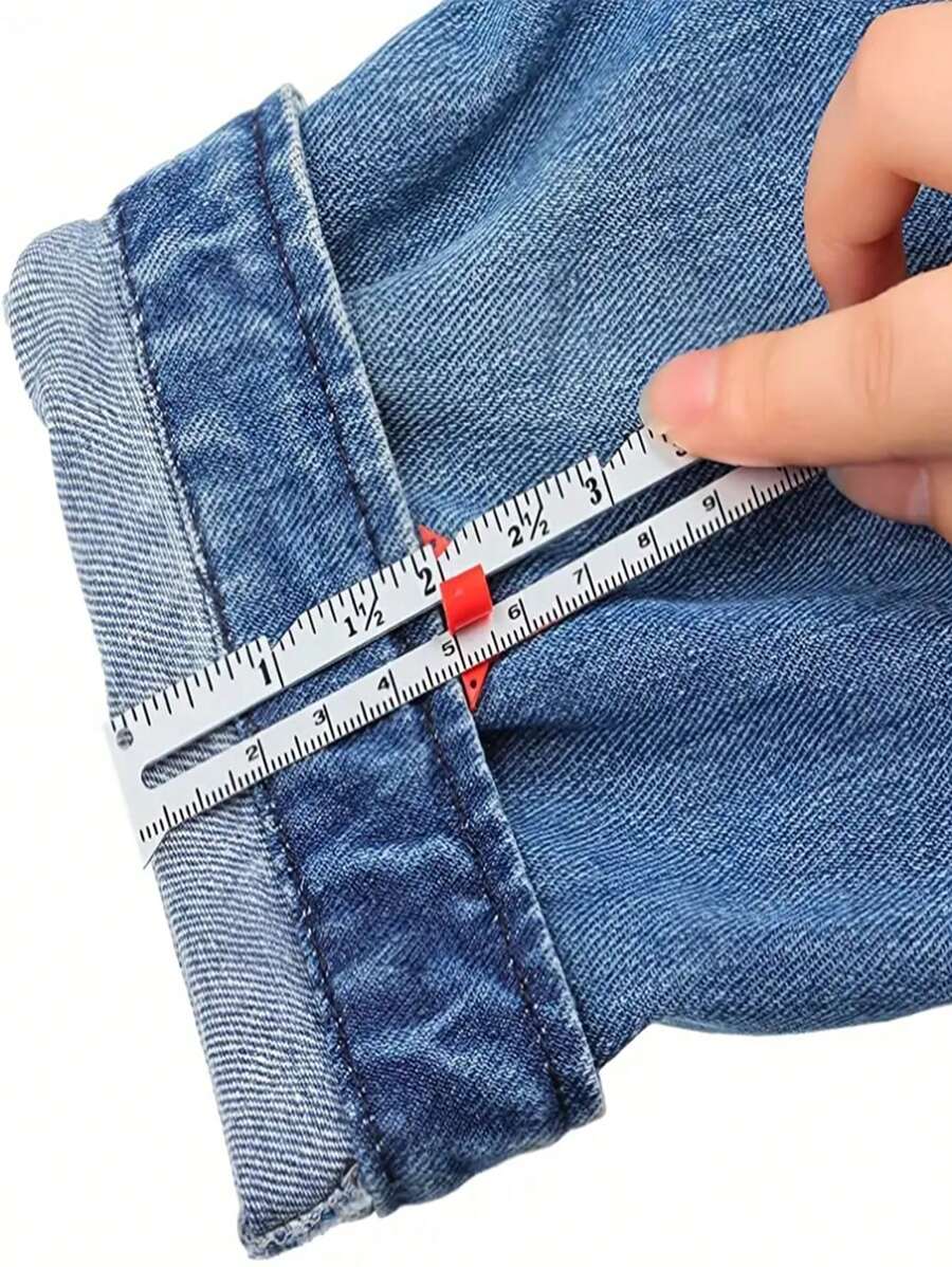 1个金属滑动量规,缝纫测量工具,缝纫量规,适用于绗缝和缝纫,缝纫配件,缝纫用品 - 彩色 - 查看 1