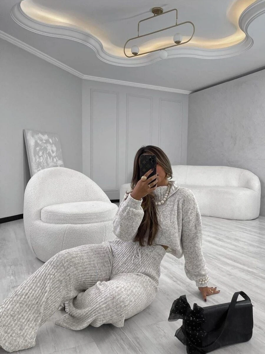 Women Two-Piece Outfits - White - View 1