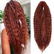 Extensiones de dreadlocks sintéticas de doble extremo de 24 pulgadas, juego mixto de 3 en 1 con extremos rizados, dreadlocks hechas a mano en estilo hippie, bohemio y ondulado, 15 mechas