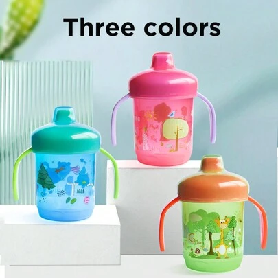 250ml Children's Plastic Baby Water Cup, Seal Anti-Leak Duckbill Training Drinking Cup For Infants And Toddlers