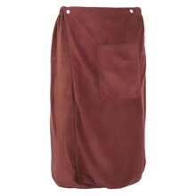 Khăn quấn spa tắm nam có túi, khăn quấn khi tắm cho phòng tắm hơi, ký túc xá đại học, hồ bơi, phòng tập thể dục, bãi biển, phòng thay đồ, phòng tắm - Màu xanh lam - Xem 4